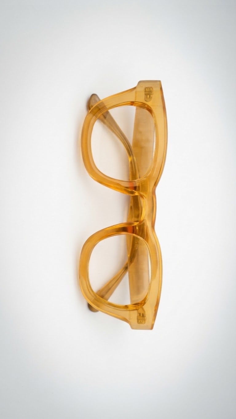 Monture de lunettes jaune 