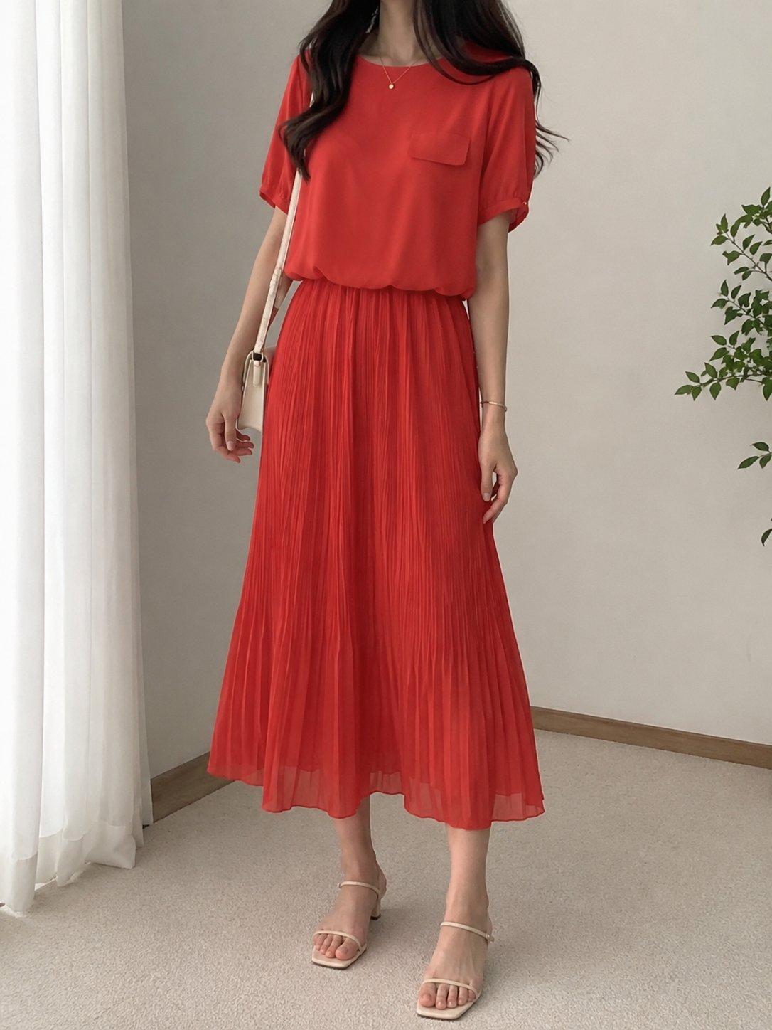 Robe channel orangée 