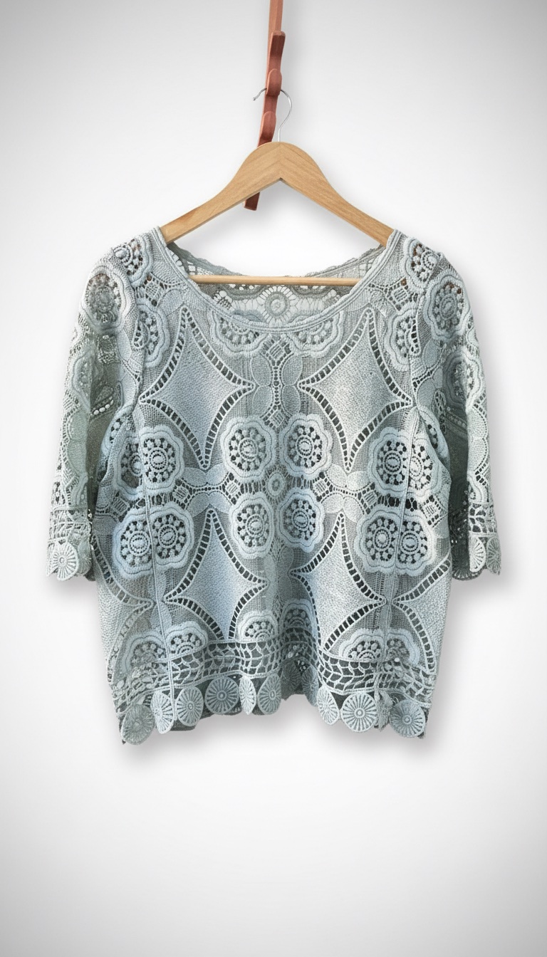 Chemise  borderie + top