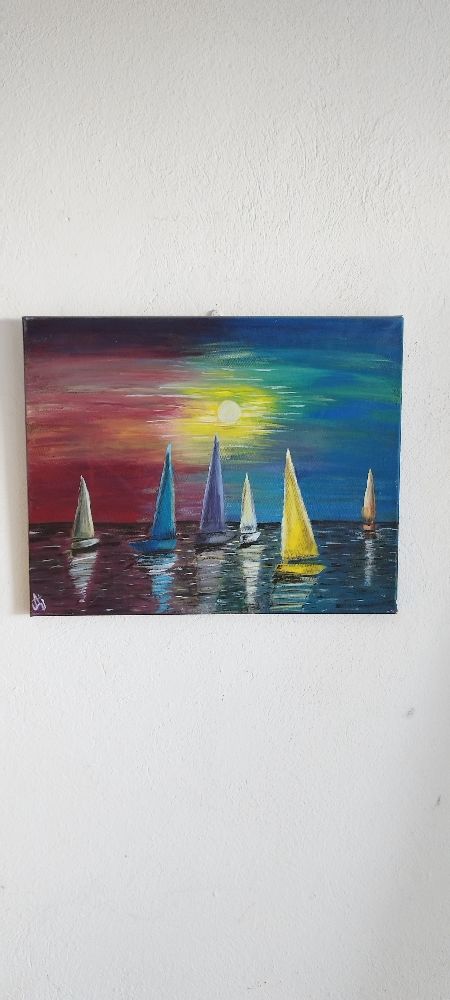 Tableau à peinture acrylique 😍😍