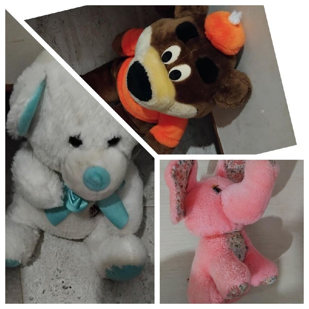 Lot de 3  peluches