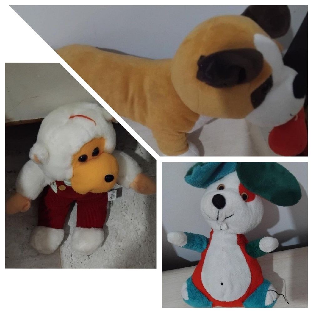 Lot de 3 peluches