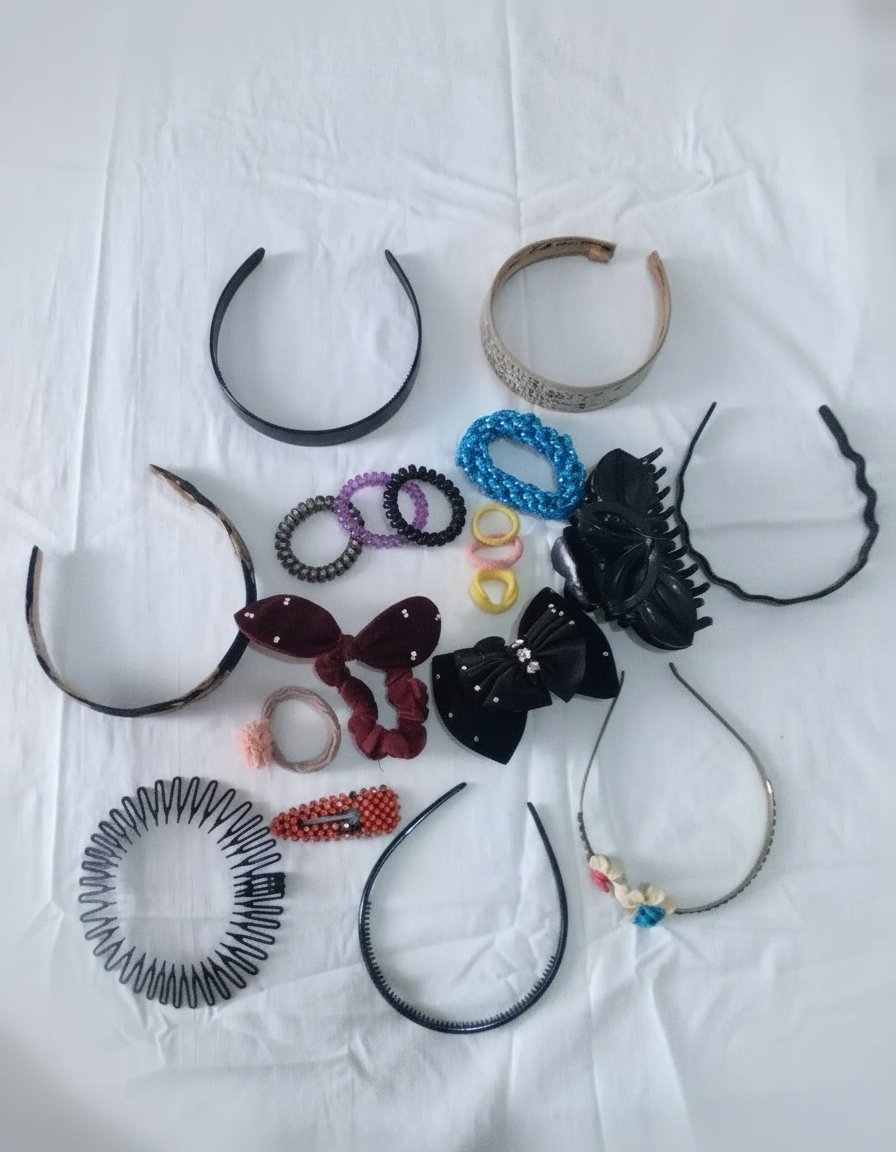 Lot d'accessoires pour cheuveux