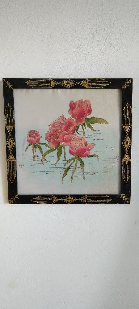 Tableau peinture sur soie 🥰🥰