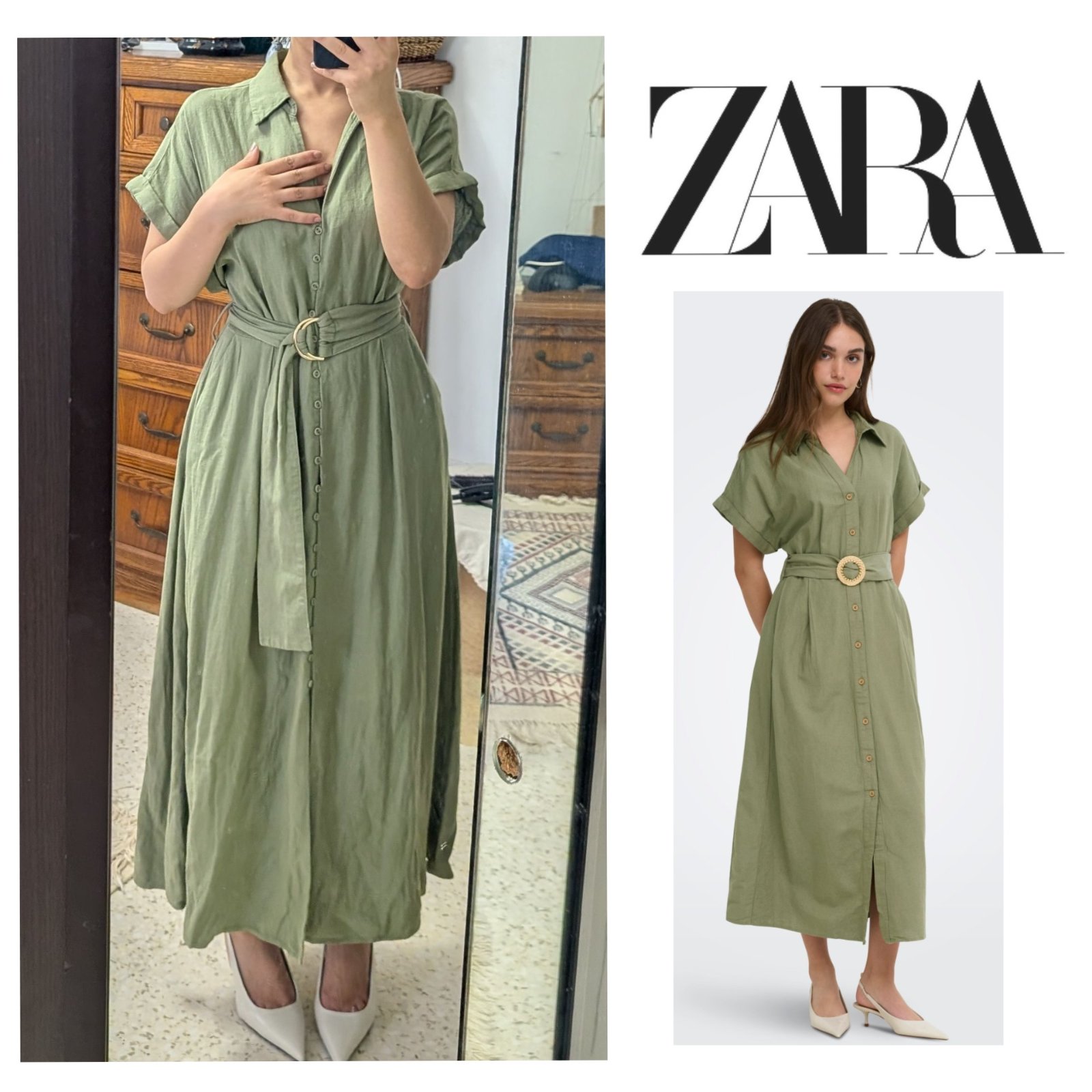 Robe chemise Zara 