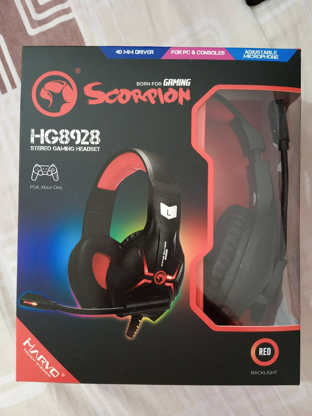 🎧 Casque Gaming Marvo Scorpion HG8928 – Neuf Casque gaming Marvo Scorpion HG8928.