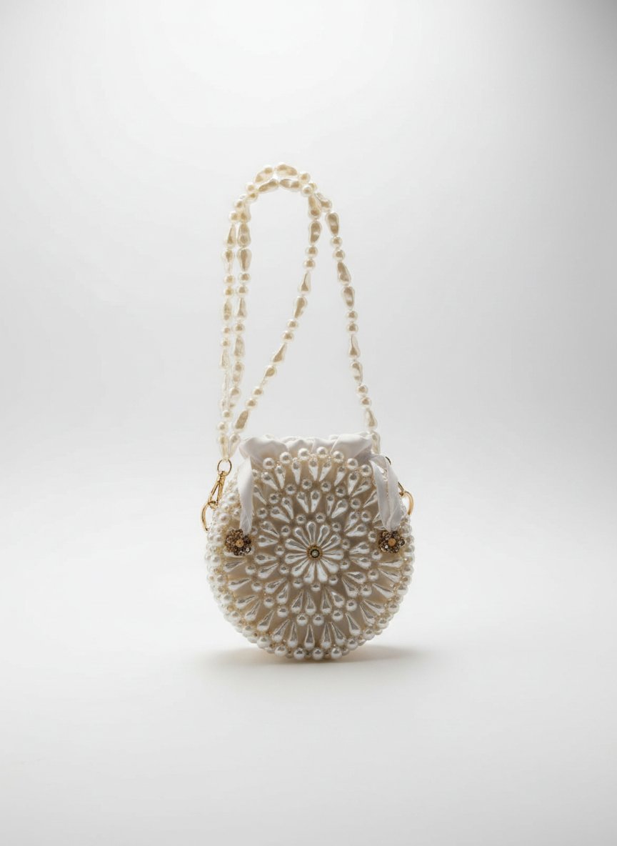 Sac en perle blanc 