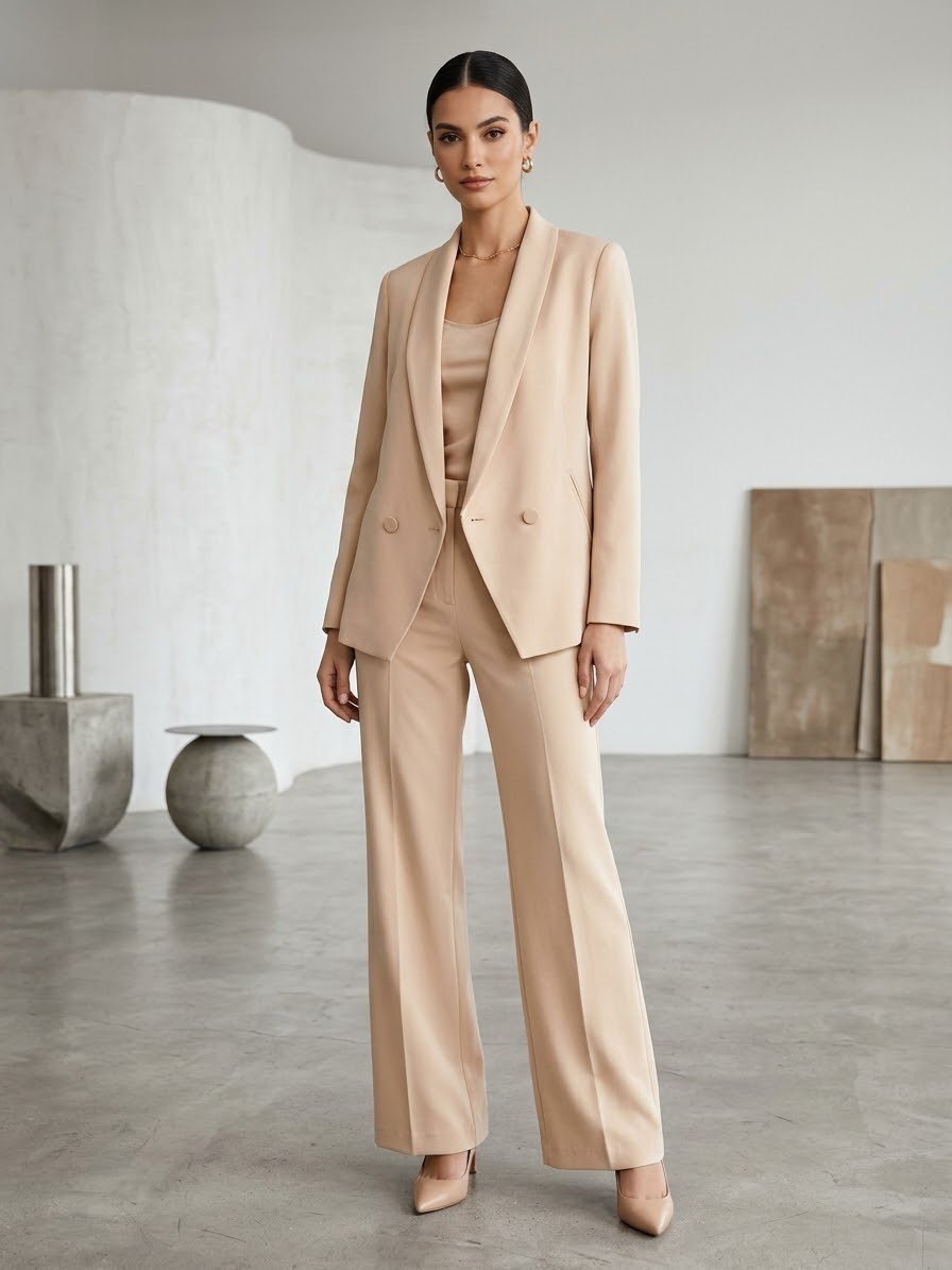 Blazer beige chic