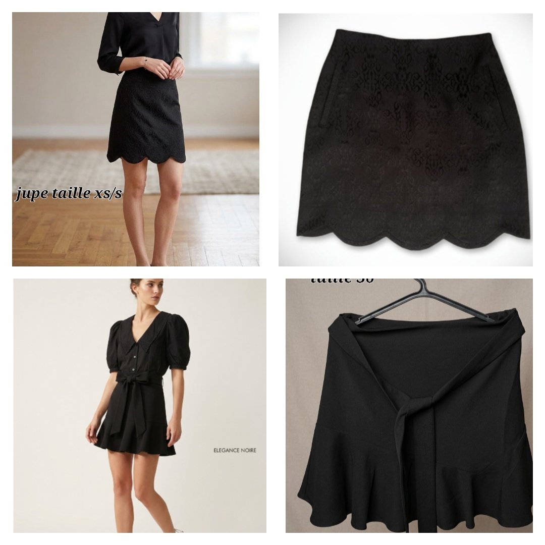 Lots de deux jupe noire 