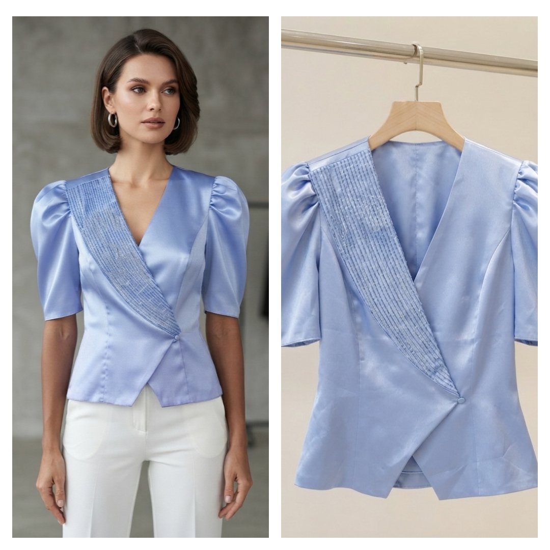 Blazer satiné 