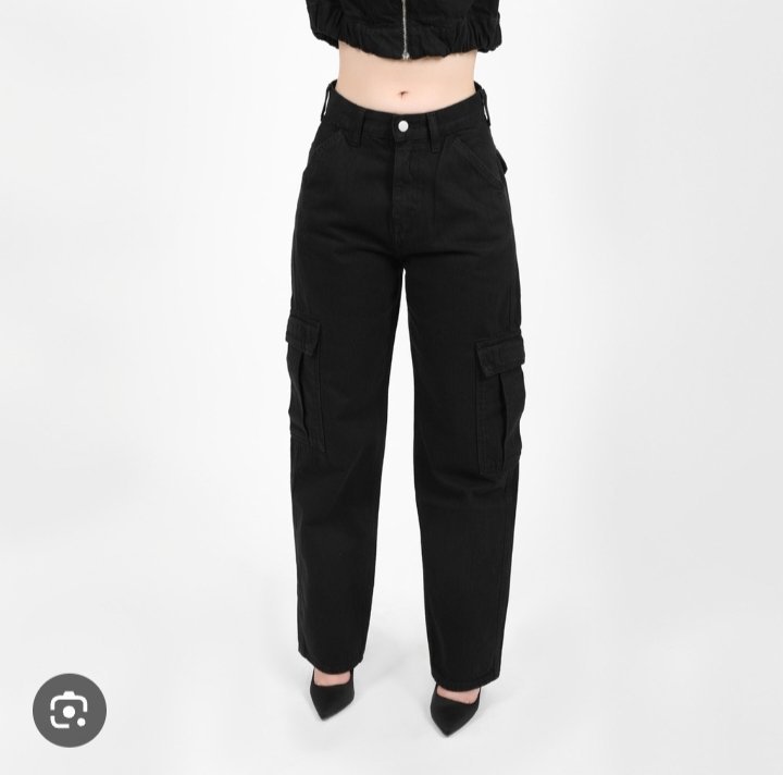 Pantalon cargo noir taille 38/40