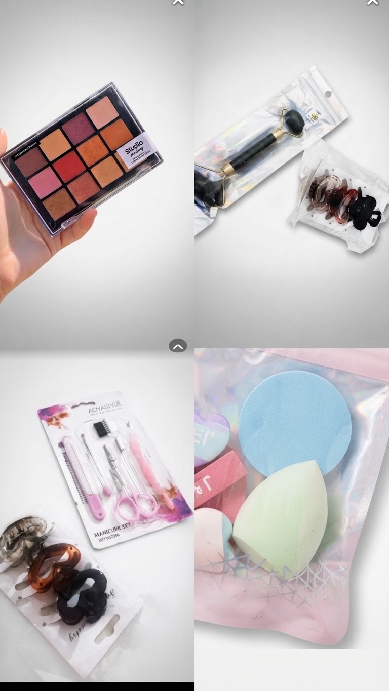 Produit de makyage + soin cosmetique +acc de beauté