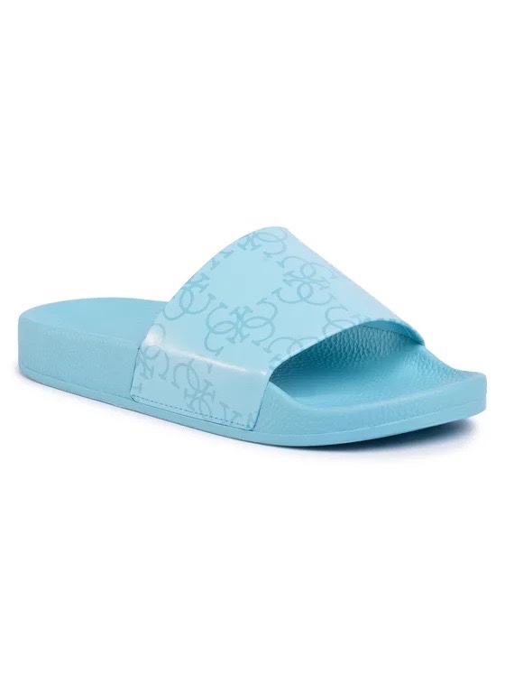 Claquette bleue turquoise de la marque Guess