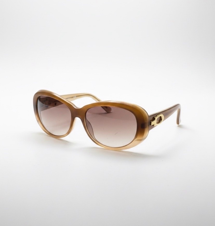 Lunette Cartier Oval C Décor Vintage, modèle ovale couleur caramel