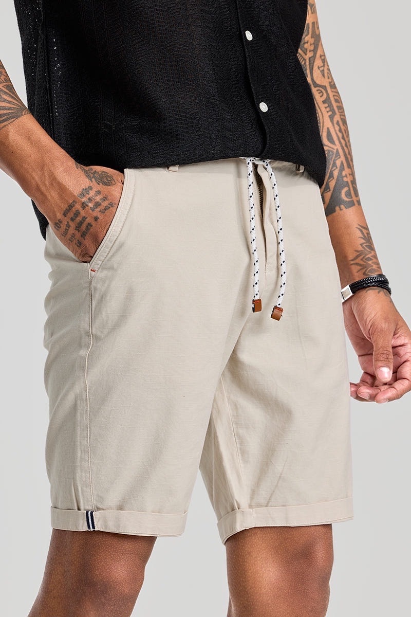 Short bermuda chino en lin pour homme de la marque Jack & Jones
