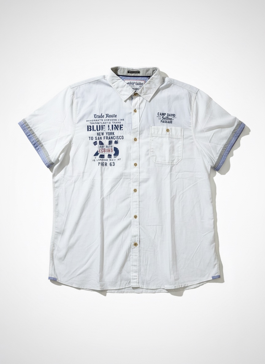 Chemise blanche de la marque Camp David 100% coton