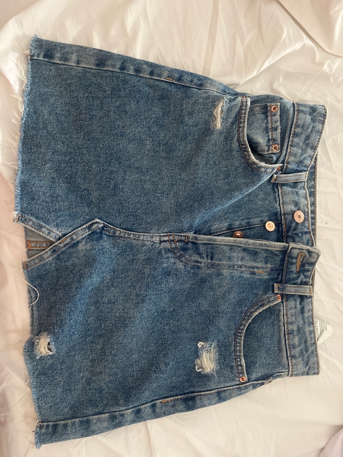 Jupe bleu fonce Bershka 