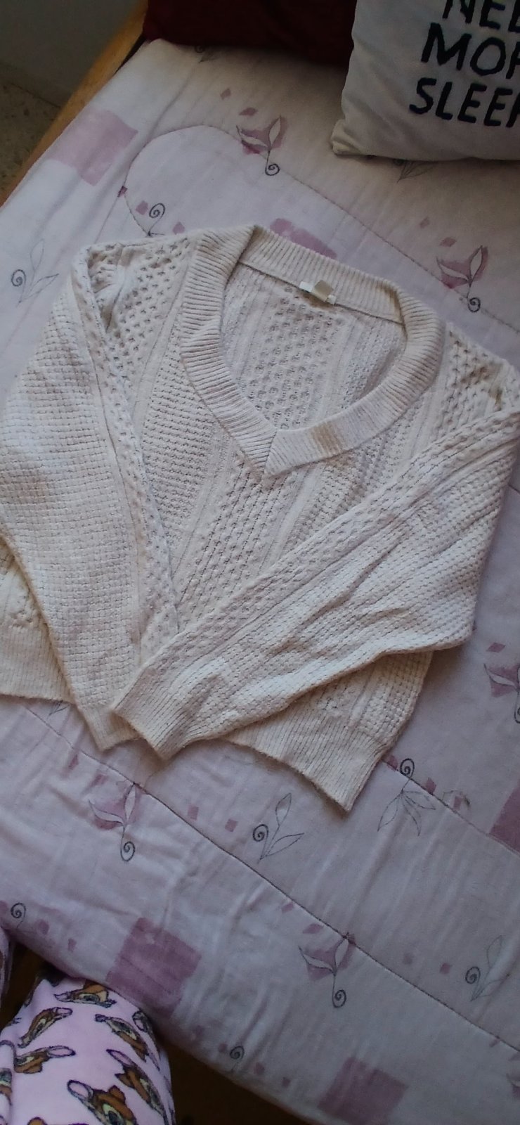Oversized V neck pull