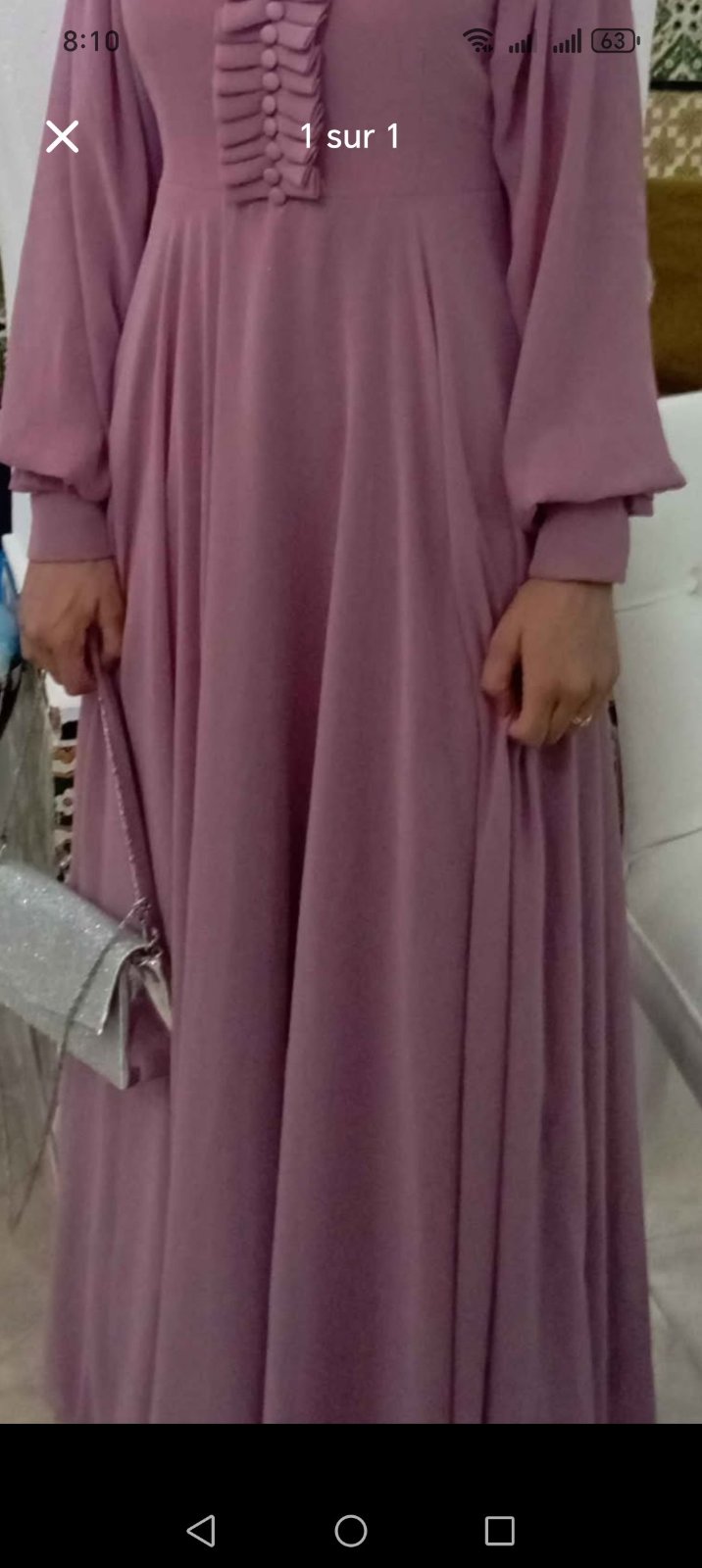 Robe voilée 