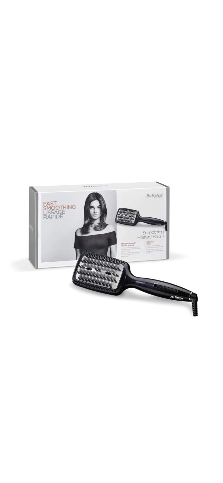 Brosse lissante chauffante babyliss treeess pratique a utiliser❤️❤️