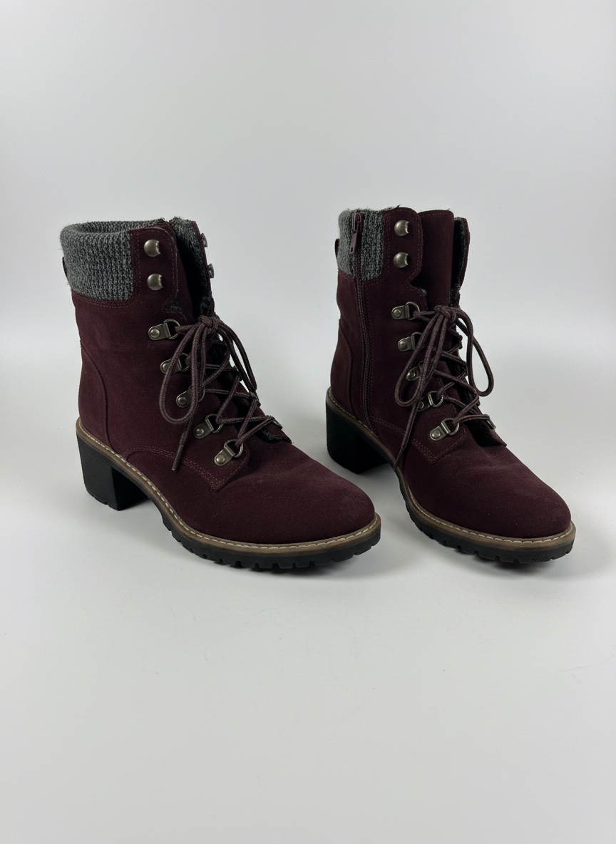 Bottines rouges  bordeaux pointure 40 talons