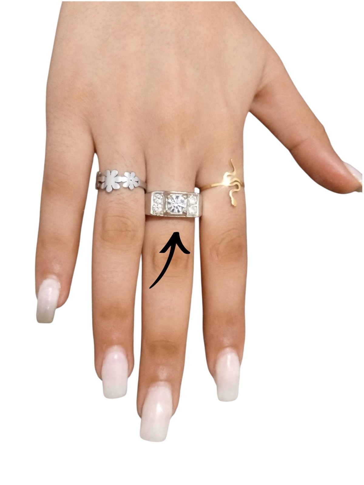 Bague argent femme chic avec pierres
