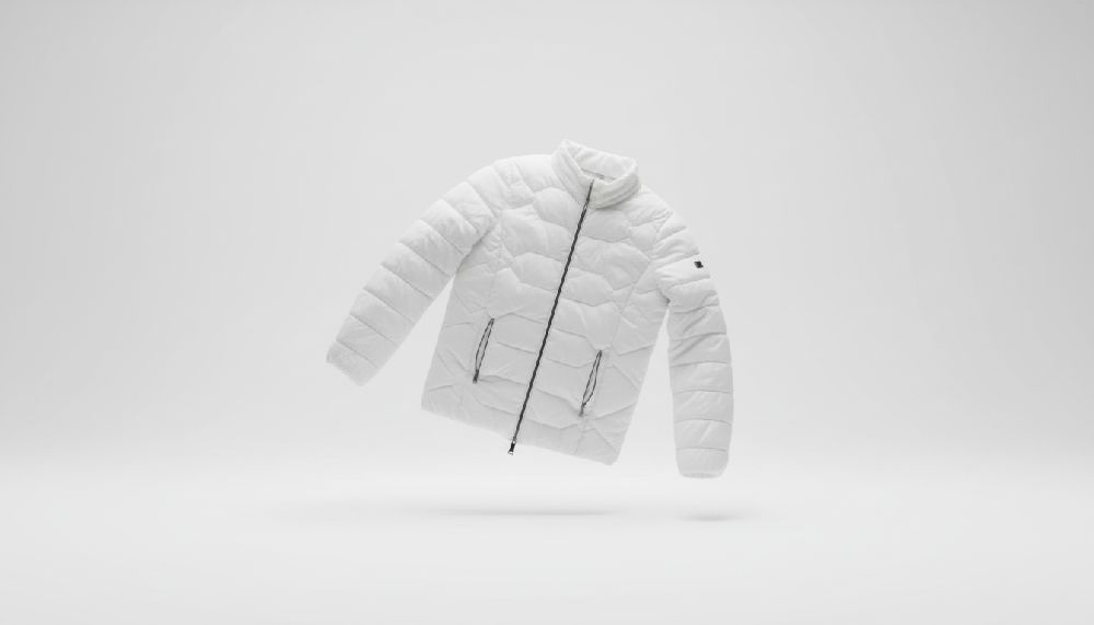 White puffer jacket M/L