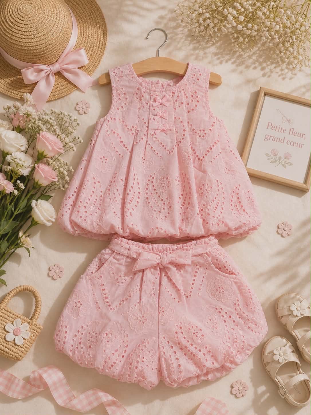 Set short et pull pour fille 