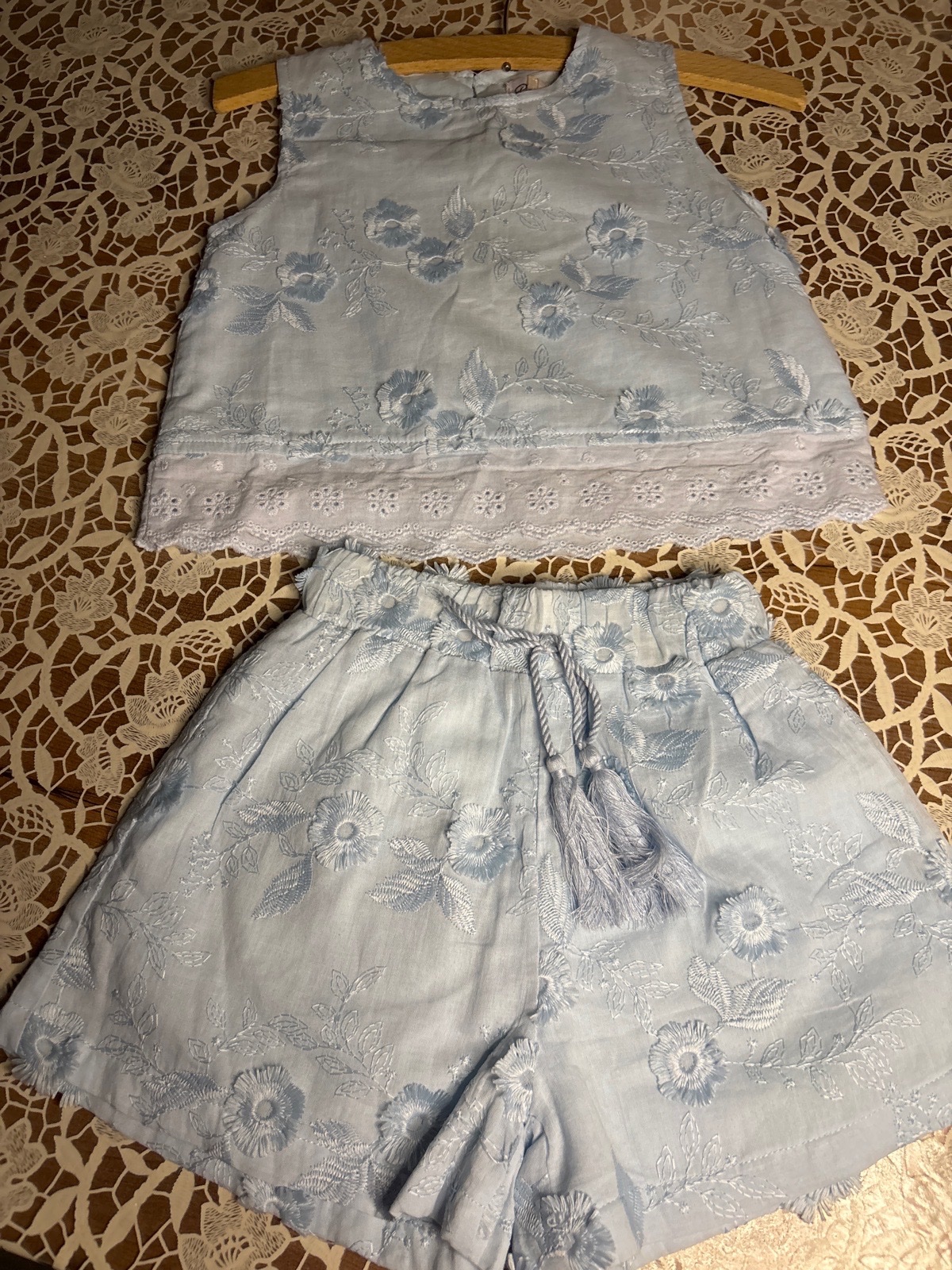 Set avec short bleu 4 ans 