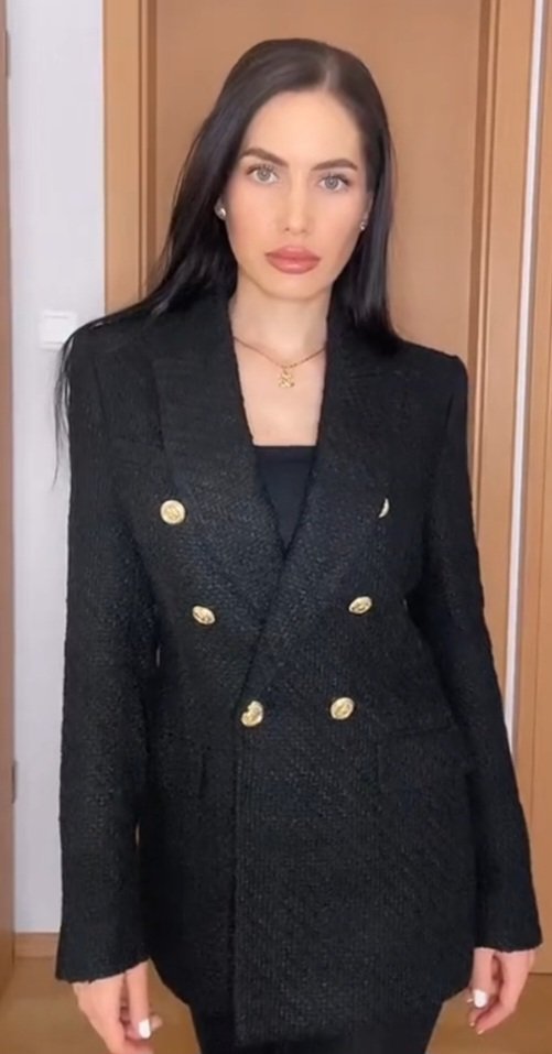 Blazer Noir ZARA Taille XS 