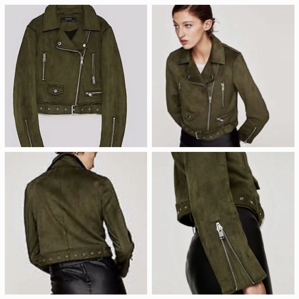 Veste Zara vert olive Taille M