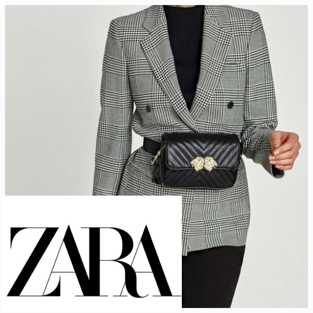 Sac Noir Zara sans bandoulière 20cm
