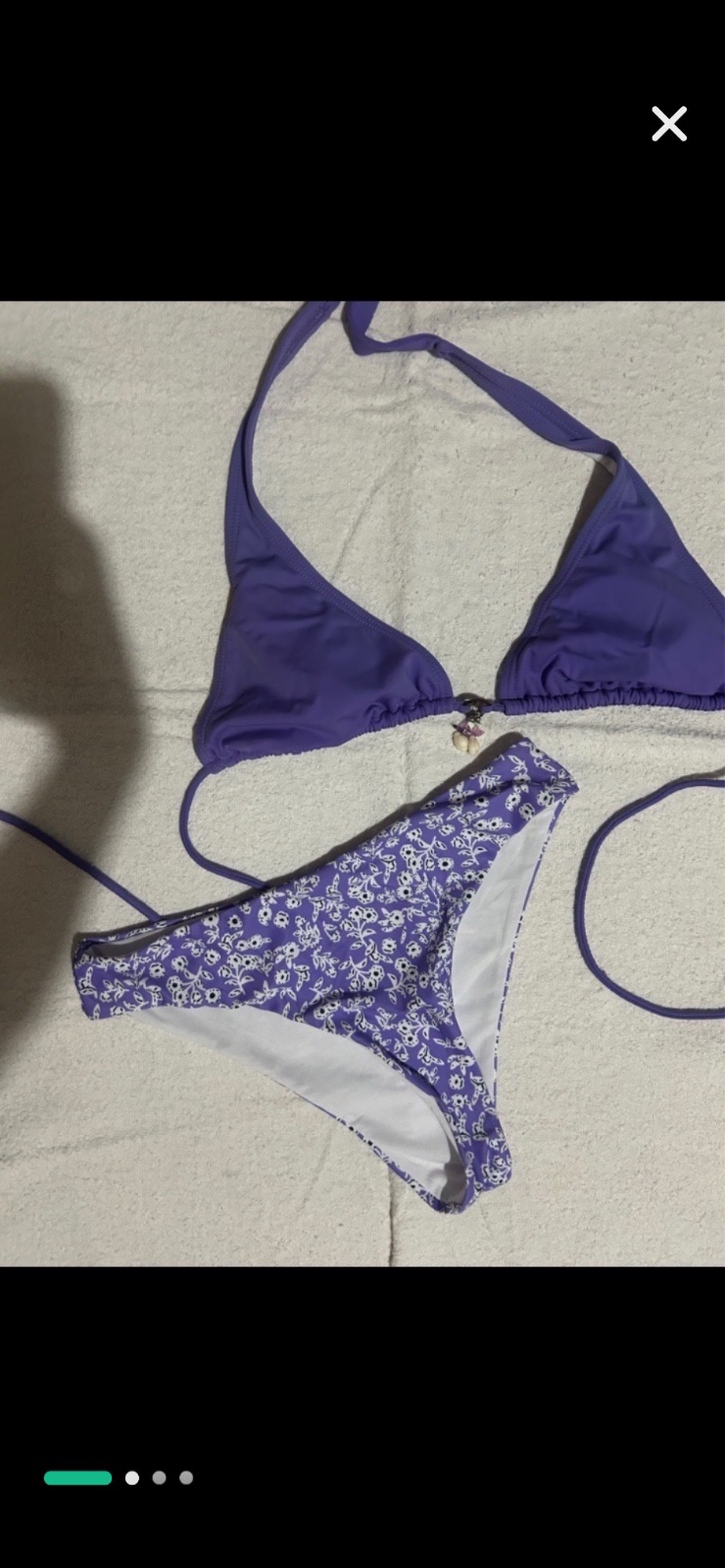 Bikini taille s violet 