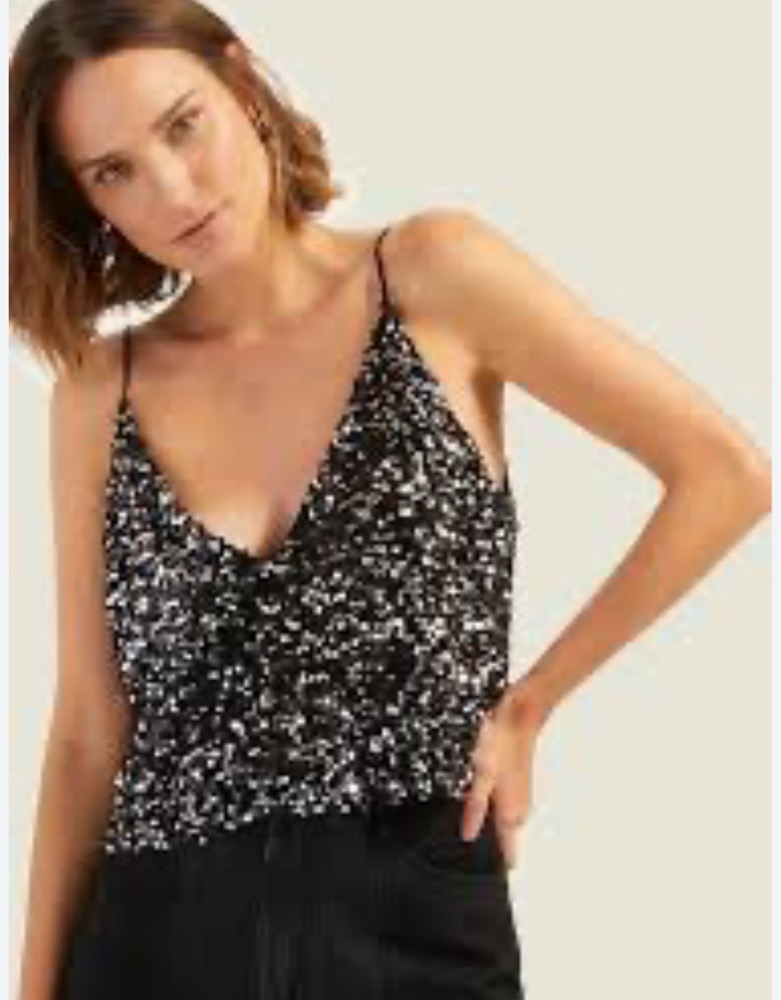 Top bling bling stradivarius taille M/L