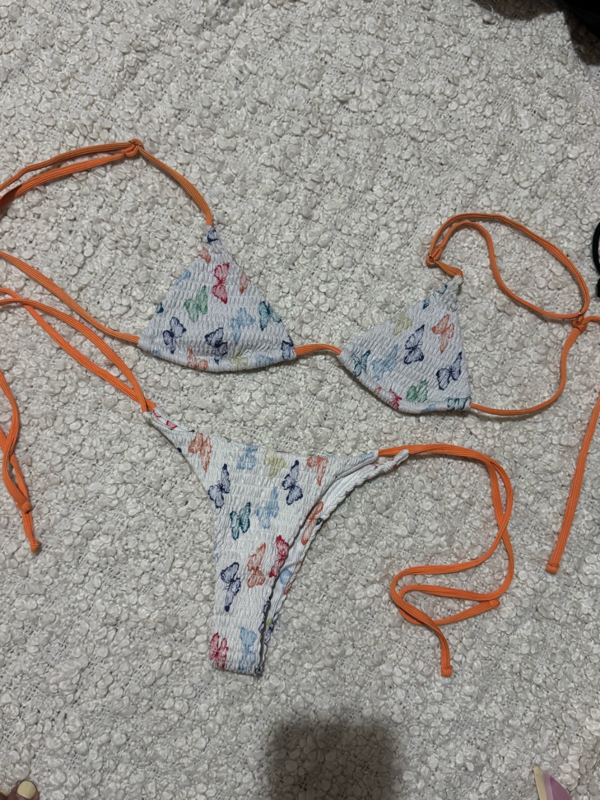 Bikini taille s avec  papillons