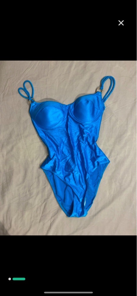 Maillot bleu rembourrée taille M 