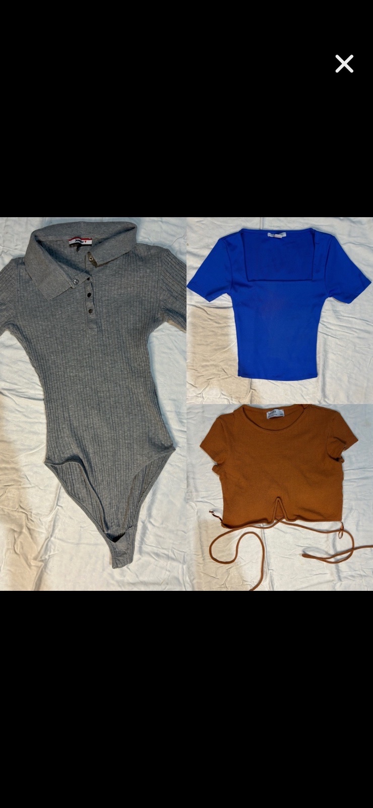 Lot 3 t shirt taille S jennyfer aimisu bershka