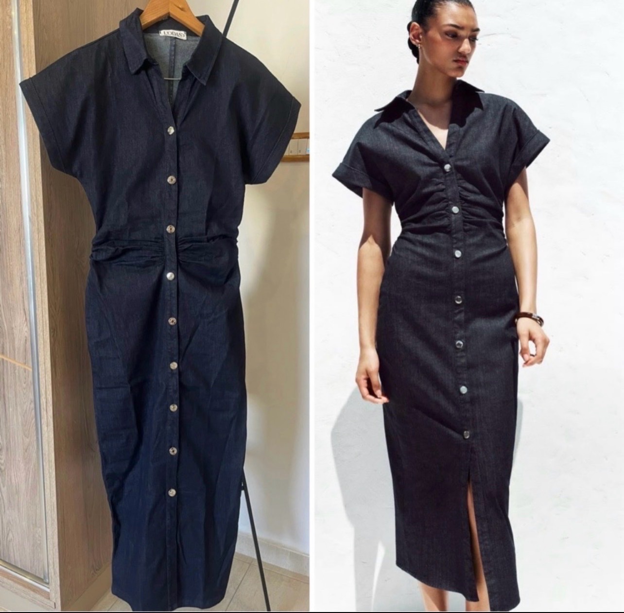 Robe style zara en denim taille M 