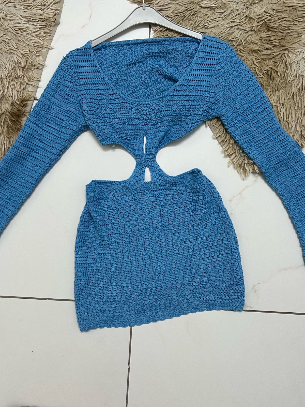 Robe de plage bleue taille S/M