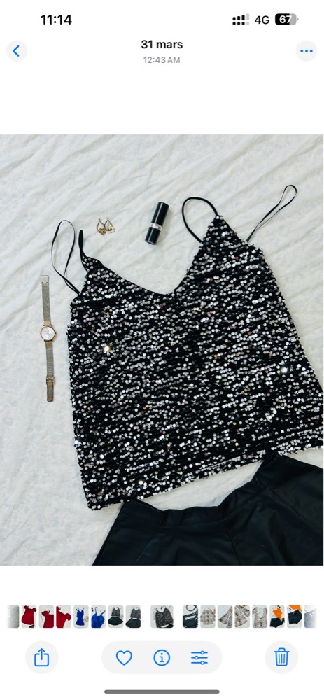 Top bling bling taille L 