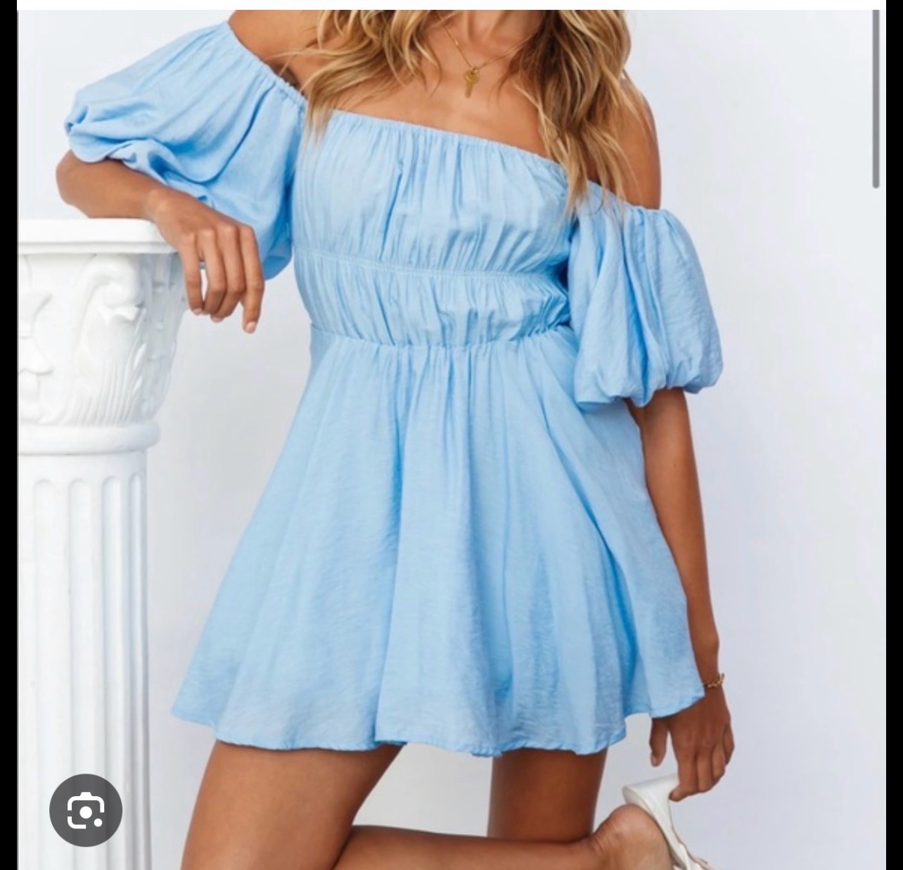 Robe bleue taille L