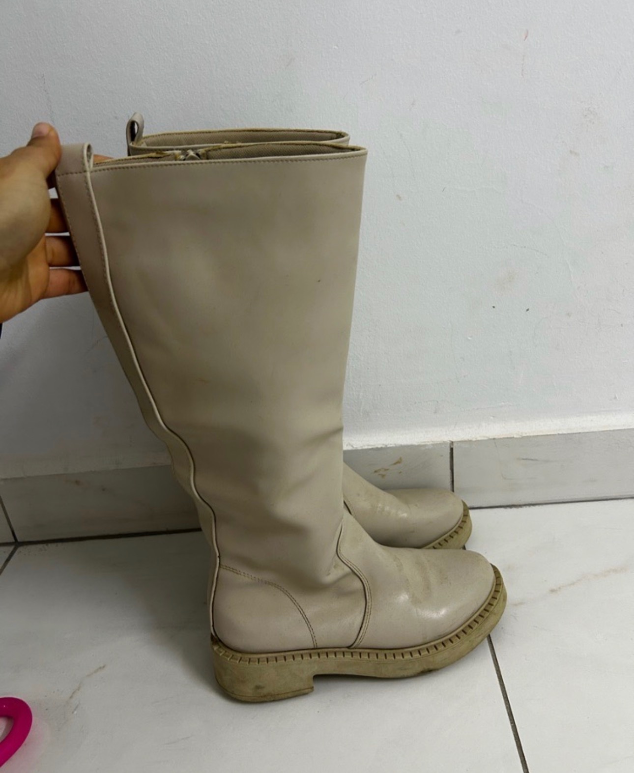 Bottes beige rosace pointure 39 