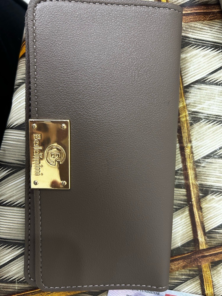 Porte monnaie marron chocolat