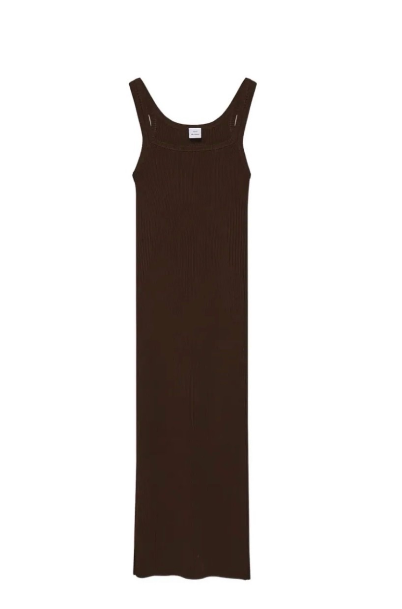 Robe longue marron taille L