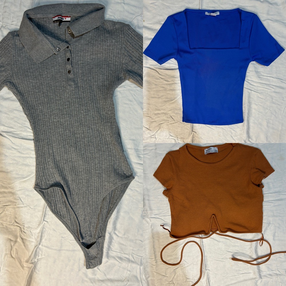 Lot 3 t-shirt a 37dt bershka et jennyfer S