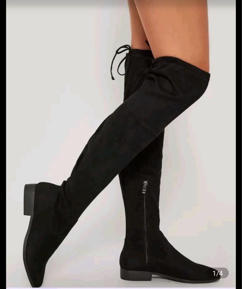Bottines noir en daim pointure 39/40