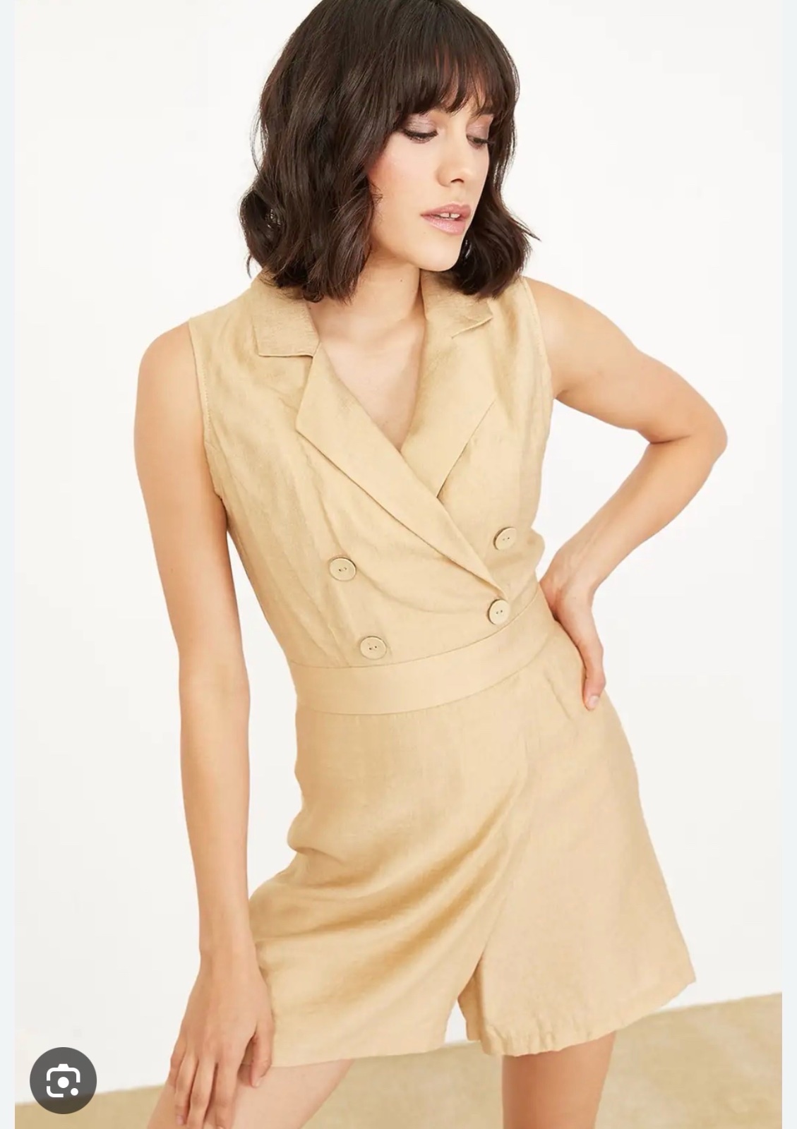 Combishort classy taille S beige morgan