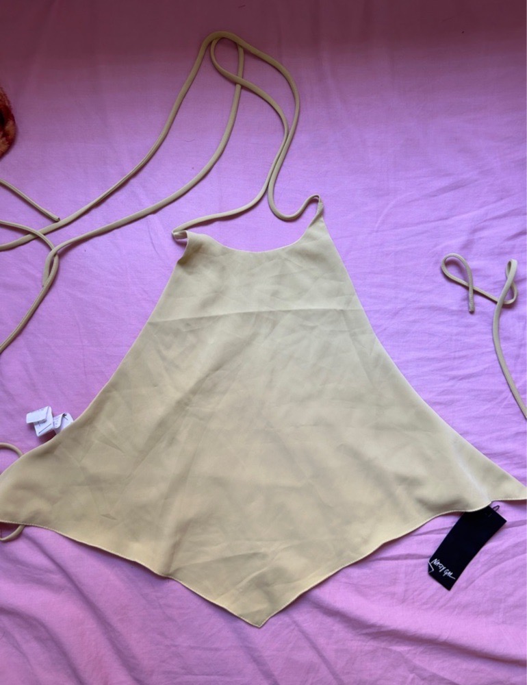  top satin taille M/S yellow butter