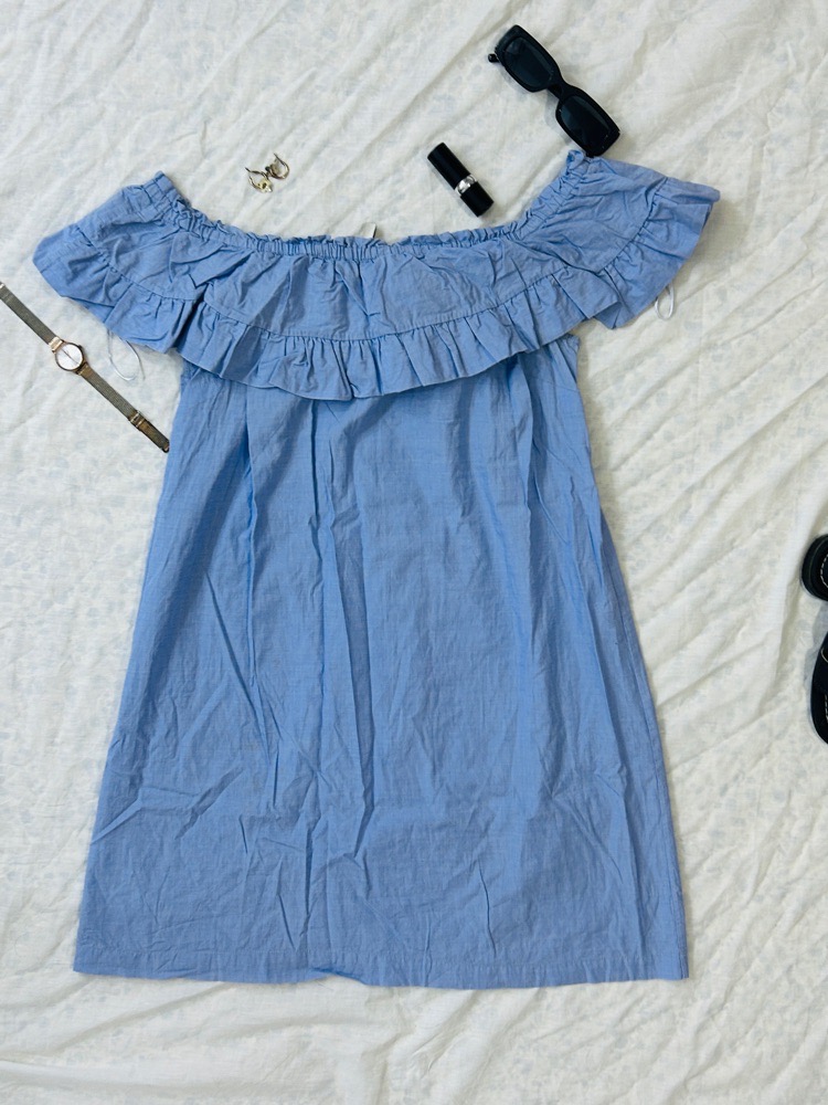 robe bleu stradivaruis taille S
