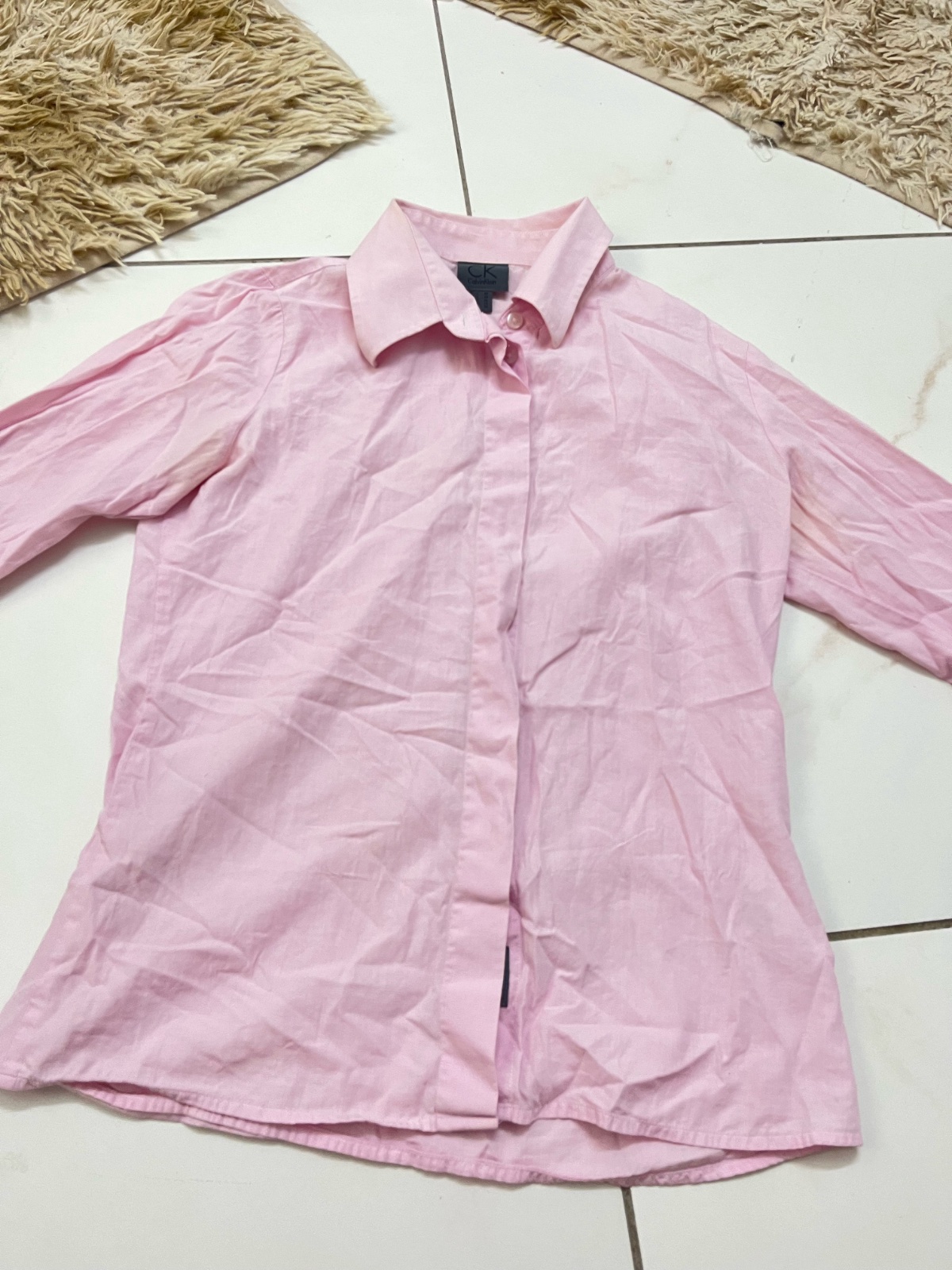 Chemise calvin klein sayefi rose poudré taille S/M